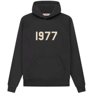 Black 1977 Essentials Hoodie